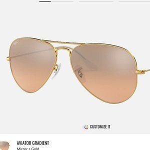 Ray-Ban Aviator Gradient Mirror + Gold